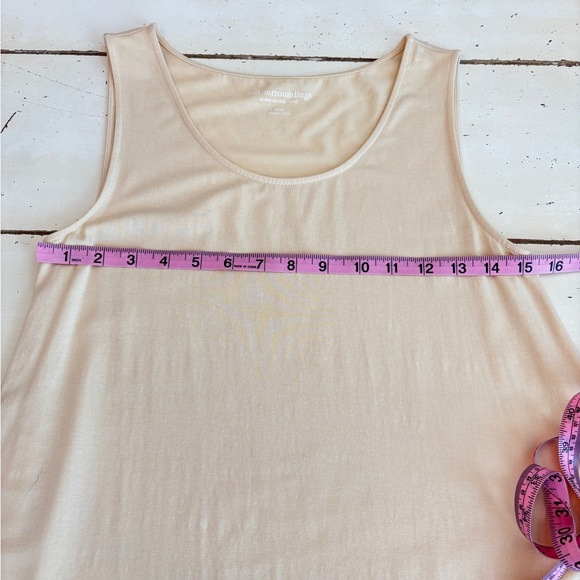 Soft Surroundings Butter Yellow Tank Top Women’s Size Small Summer Capsule - Picture 4 of 7